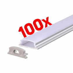 KOMPLET NADGRADNI LED ALU PROFIL A0618-3M / 300M