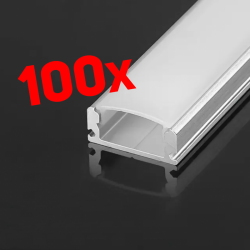 KOMPLET NADGRADNI LED ALU PROFIL A0717-3M / 300M
